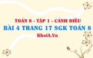 Bài 4 trang 17 SGK Toán 8 tập 1 Cánh Diều